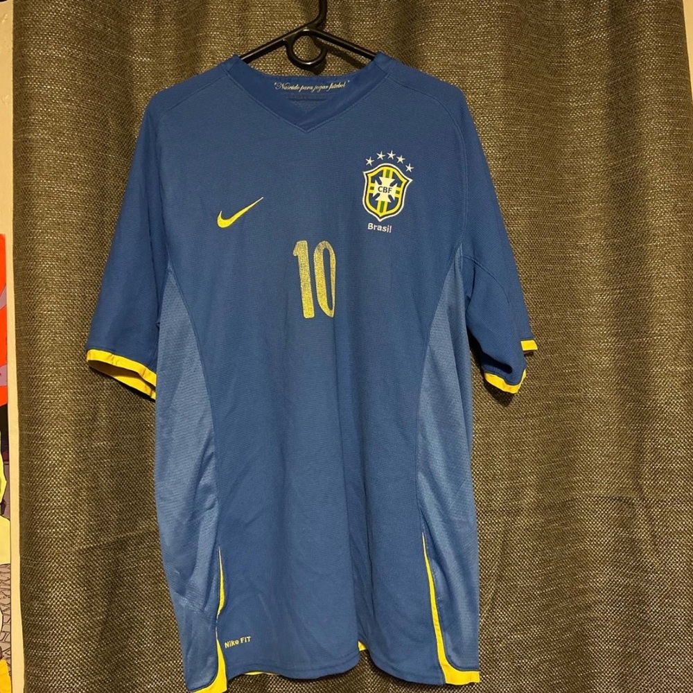 Nike FIT vintage embroidered CBF Brazil #10 jersey